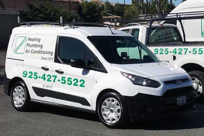 stewarts plumbing van